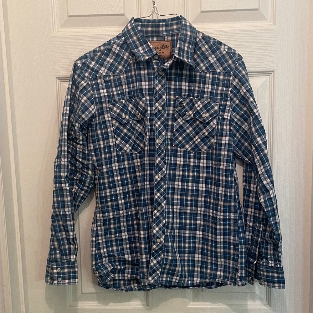 Wrangler retro pearl snap long sleeve xl